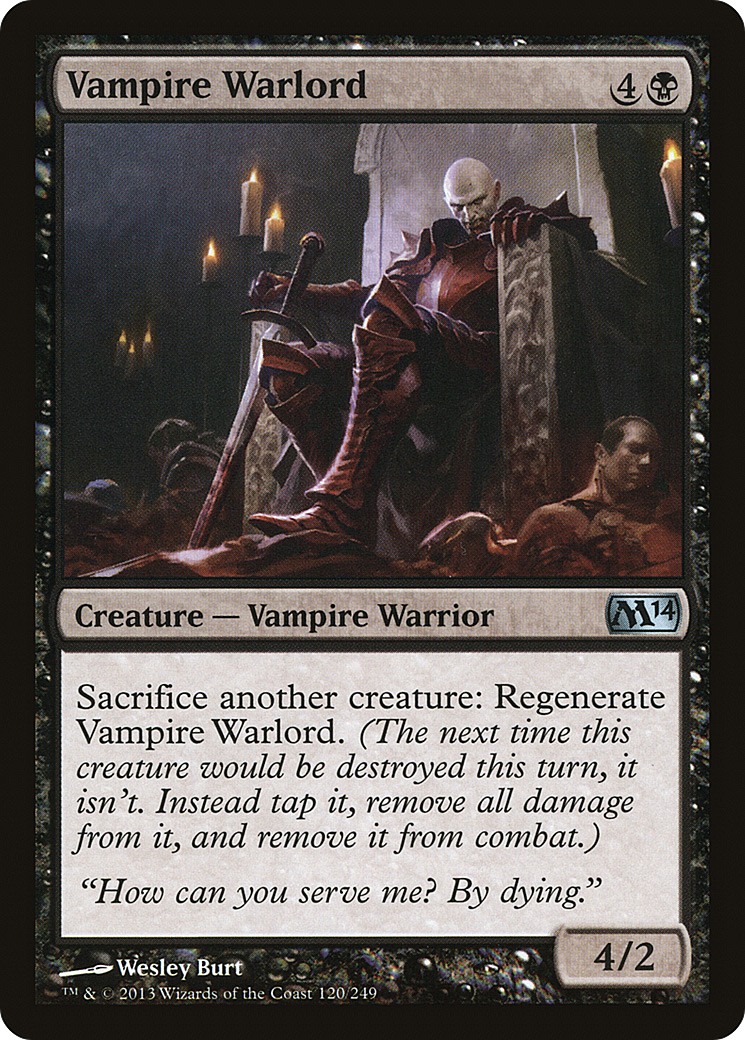 Vampire Warlord (M14-120) - Magic 2014 - Premium MTG Single from Wizards of the Coast - Just $0.25! Shop now at Game Crave Tournament Store