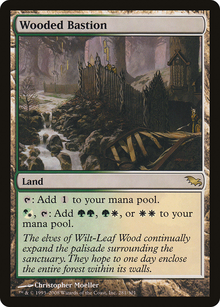 Wooded Bastion (SHM-281) - Shadowmoor - Premium MTG Single from Wizards of the Coast - Just $10.11! Shop now at Game Crave Tournament Store