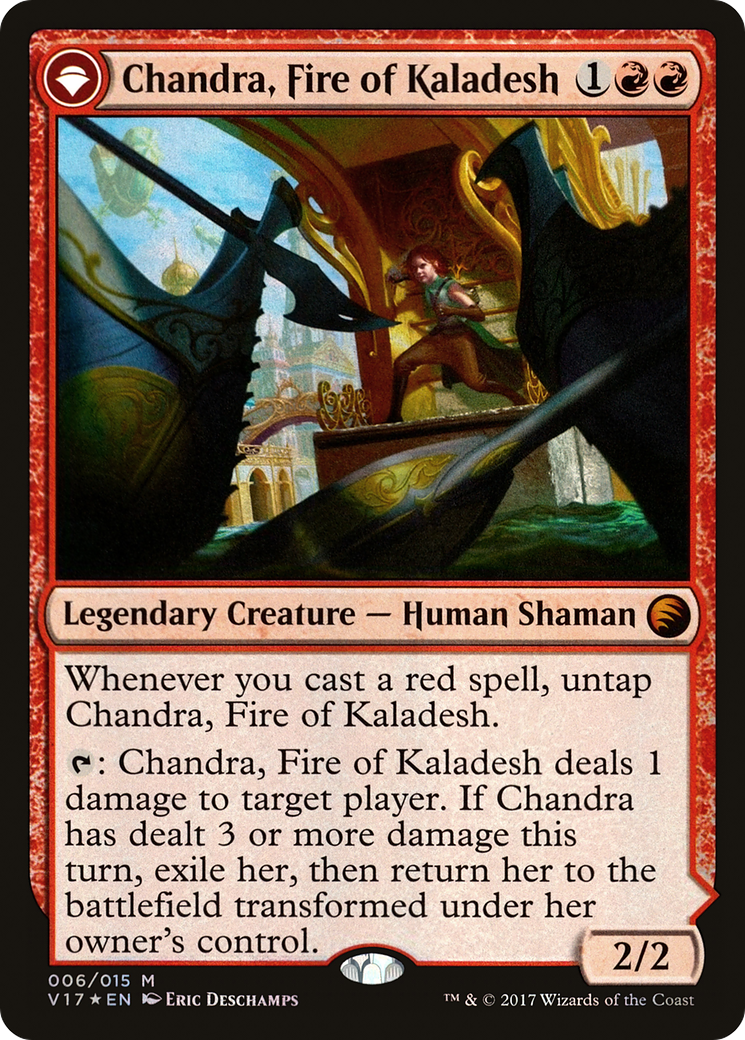 Chandra, Fire of Kaladesh // Chandra, Roaring Flame (V17-006) - From the Vault: Transform: (originpwdfc) Foil - Premium MTG Single from Wizards of the Coast - Just $0.83! Shop now at Game Crave Tournament Store