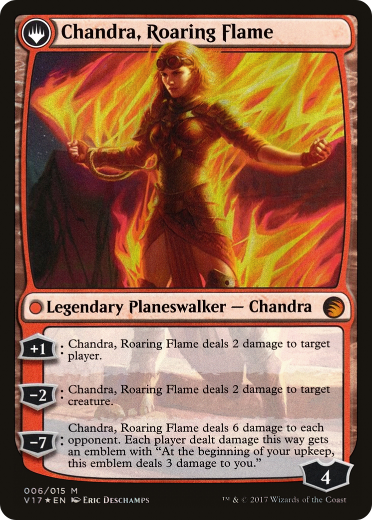 Chandra, Fire of Kaladesh // Chandra, Roaring Flame (V17-006) - From the Vault: Transform: (originpwdfc) Foil - Premium MTG Single from Wizards of the Coast - Just $0.83! Shop now at Game Crave Tournament Store