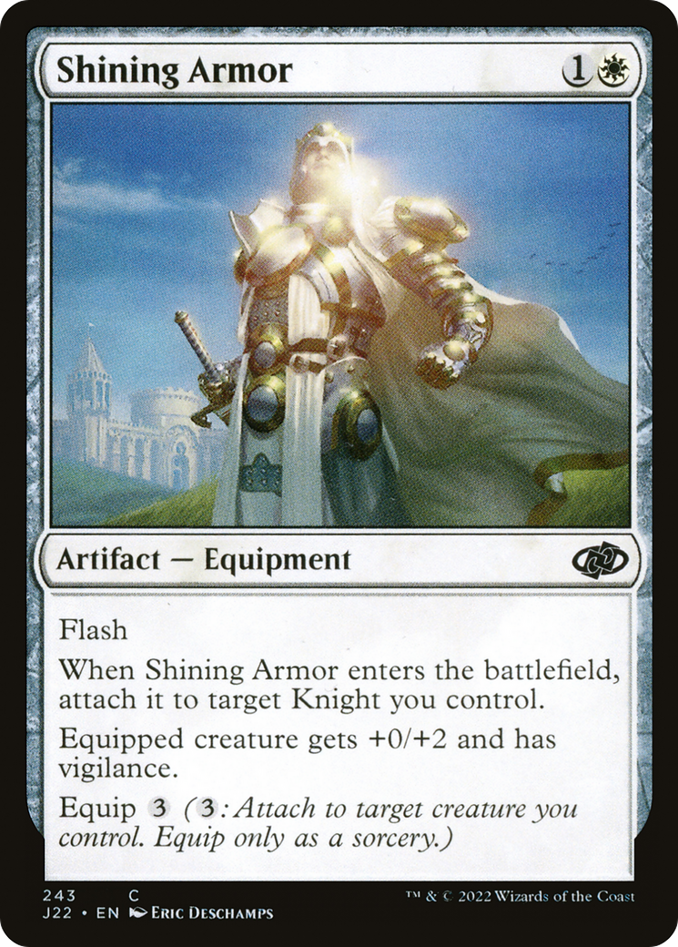 Shining Armor (J22-243) - Jumpstart 2022 - Premium MTG Single from Wizards of the Coast - Just $0.08! Shop now at Game Crave Tournament Store