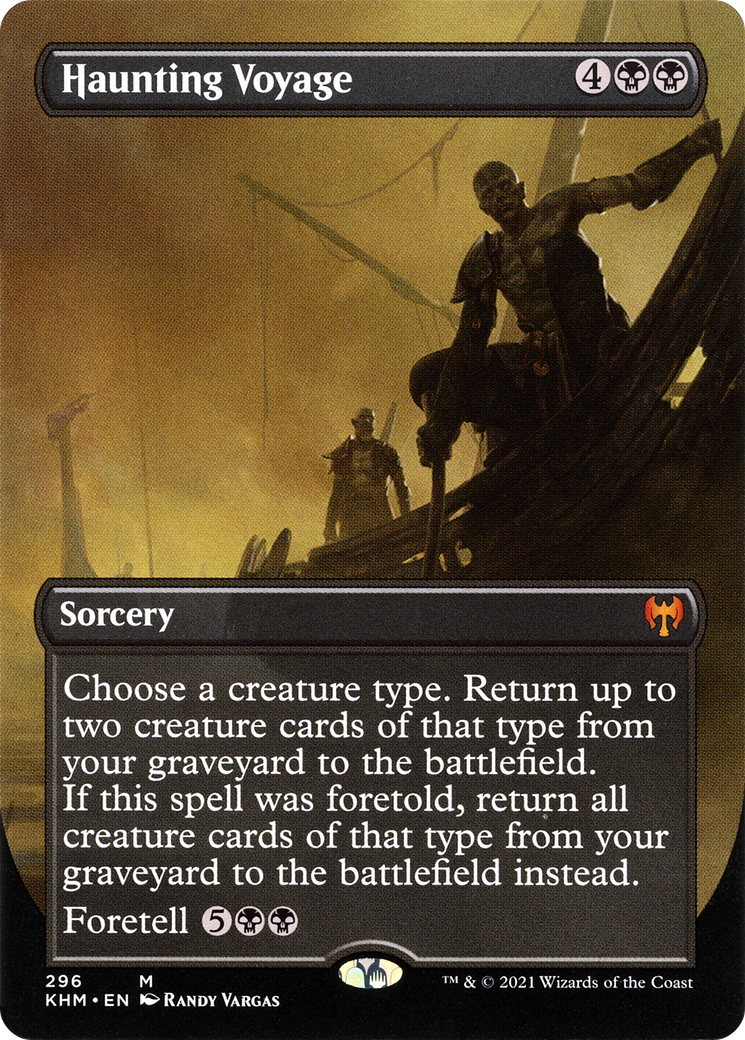 Haunting Voyage (KHM-296) - Kaldheim (Borderless) - Premium MTG Single from Wizards of the Coast - Just $0.94! Shop now at Game Crave Tournament Store