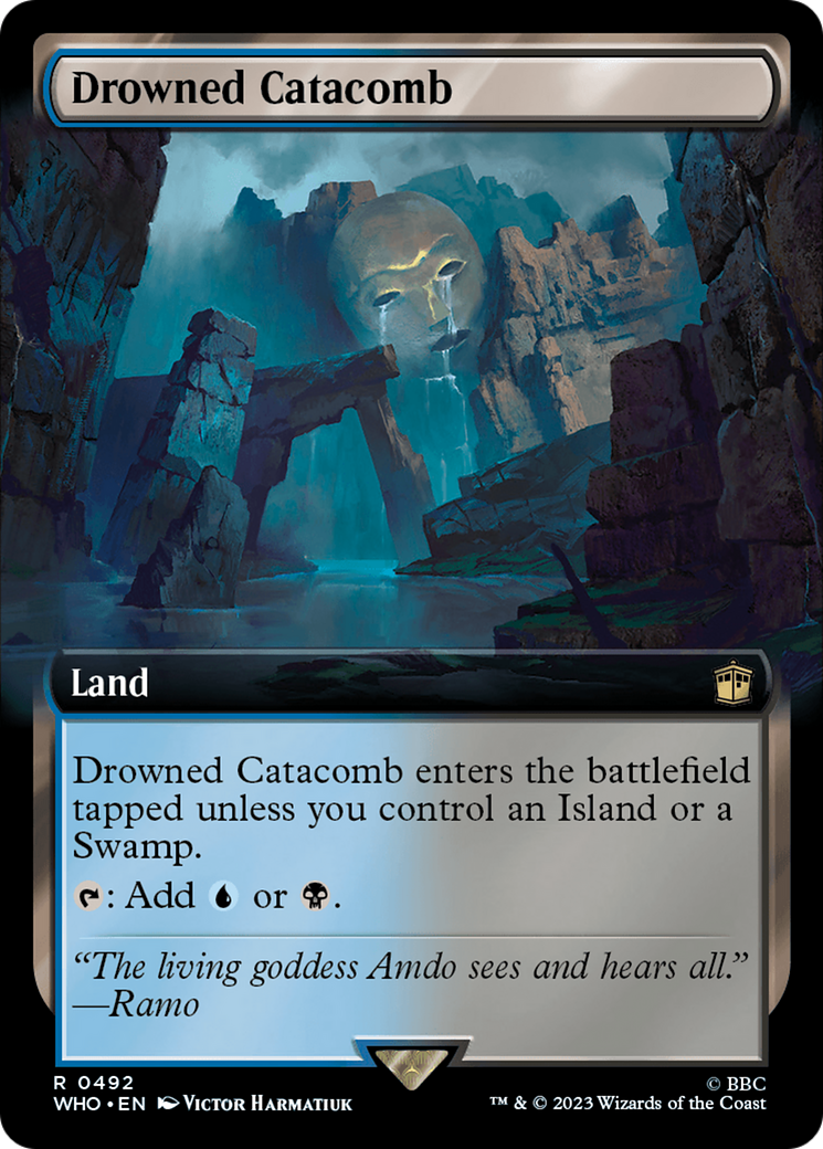 Drowned Catacomb (WHO-492) - Doctor Who: (Extended Art) - Premium MTG Single from Wizards of the Coast - Just $0.97! Shop now at Game Crave Tournament Store