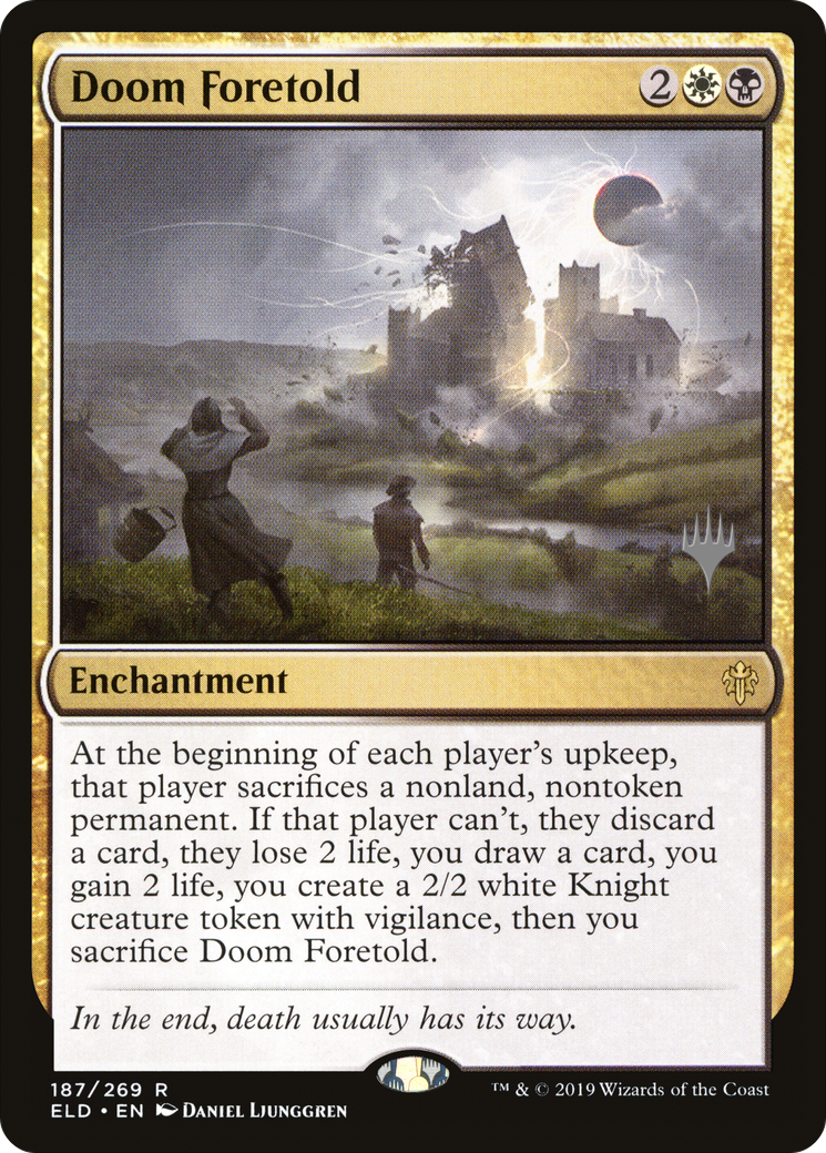 Doom Foretold (PELD-187P) - Throne of Eldraine Promos - Premium MTG Single from Wizards of the Coast - Just $0.09! Shop now at Game Crave Tournament Store
