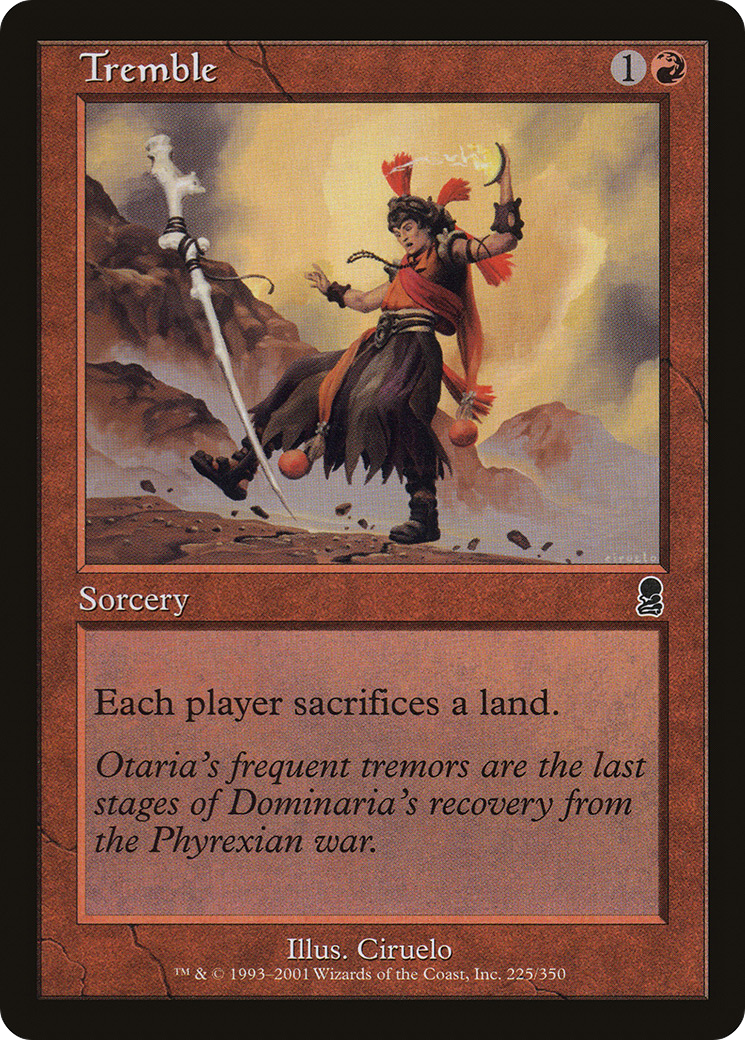 Tremble (ODY-225) - Odyssey Foil - Premium MTG Single from Wizards of the Coast - Just $0.47! Shop now at Game Crave Tournament Store