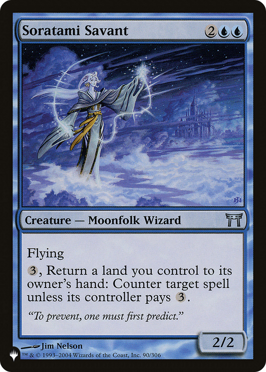 Soratami Savant (PLIST-670) - The List - Premium MTG Single from Wizards of the Coast - Just $0.08! Shop now at Game Crave Tournament Store