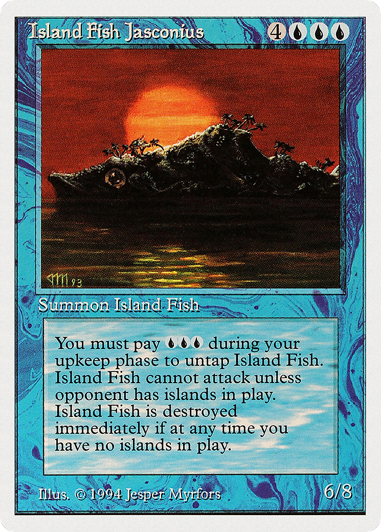 Island Fish Jasconius (SUM-061) - Summer Magic / Edgar - Premium MTG Single from Wizards of the Coast - Just $0! Shop now at Game Crave Tournament Store