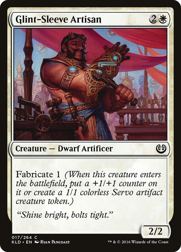 Glint-Sleeve Artisan (KLD-017) - Kaladesh - Premium MTG Single from Wizards of the Coast - Just $0.25! Shop now at Game Crave Tournament Store