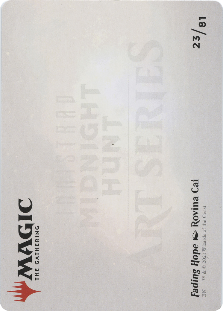 Fading Hope // Fading Hope (AMID-023) - Midnight Hunt Art Series (Borderless) Foil - Premium MTG Single from Wizards of the Coast - Just $0! Shop now at Game Crave Tournament Store