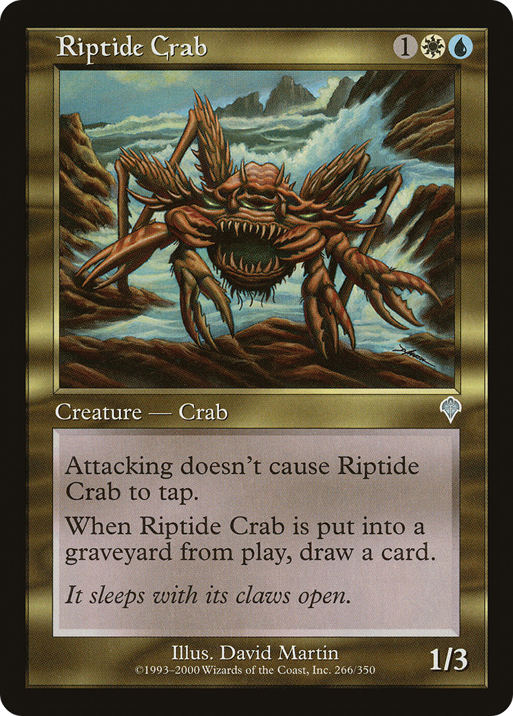 Riptide Crab (INV-266) - Invasion - Premium MTG Single from Wizards of the Coast - Just $0.25! Shop now at Game Crave Tournament Store