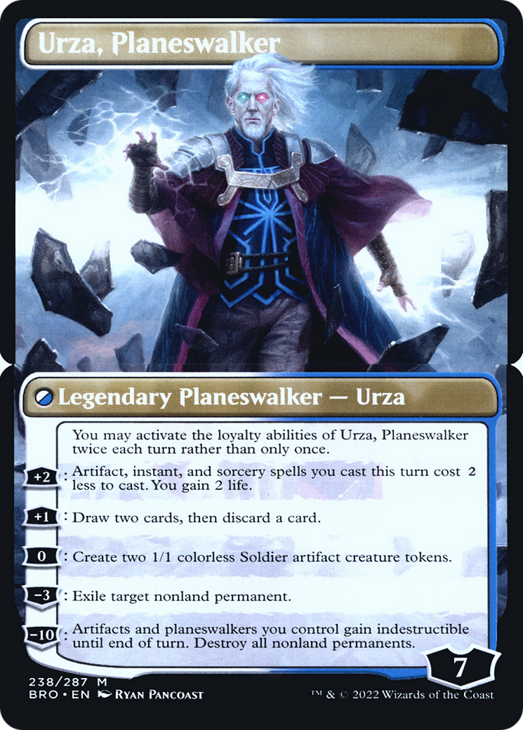 Urza, Planeswalker (PBRO-238BS) - The Brothers' War Promos Foil - Premium MTG Single from Wizards of the Coast - Just $0! Shop now at Game Crave Tournament Store
