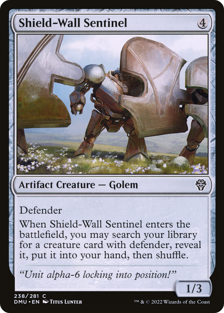 Shield-Wall Sentinel (DMU-238) - Dominaria United - Premium MTG Single from Wizards of the Coast - Just $0.25! Shop now at Game Crave Tournament Store