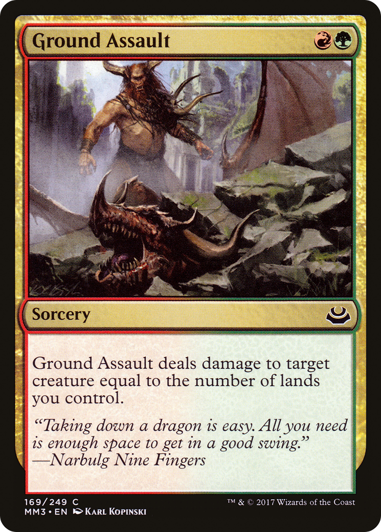 Ground Assault (MM3-169) - Modern Masters 2017 Foil - Premium MTG Single from Wizards of the Coast - Just $0.08! Shop now at Game Crave Tournament Store