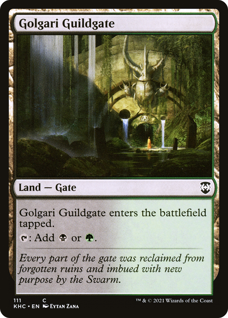 Golgari Guildgate (KHC-111) - Kaldheim Commander - Premium MTG Single from Wizards of the Coast - Just $0.08! Shop now at Game Crave Tournament Store