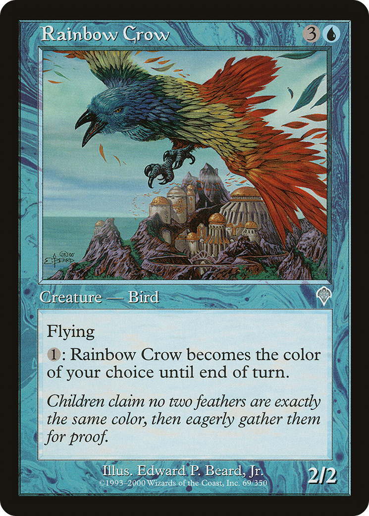 Rainbow Crow (INV-069) - Invasion - Premium MTG Single from Wizards of the Coast - Just $0.08! Shop now at Game Crave Tournament Store