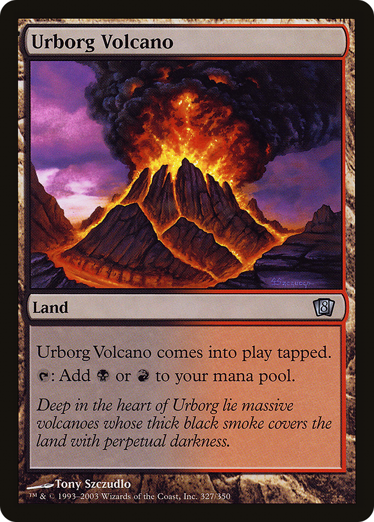 Urborg Volcano (8ED-327★) - Eighth Edition Foil - Premium MTG Single from Wizards of the Coast - Just $0.29! Shop now at Game Crave Tournament Store