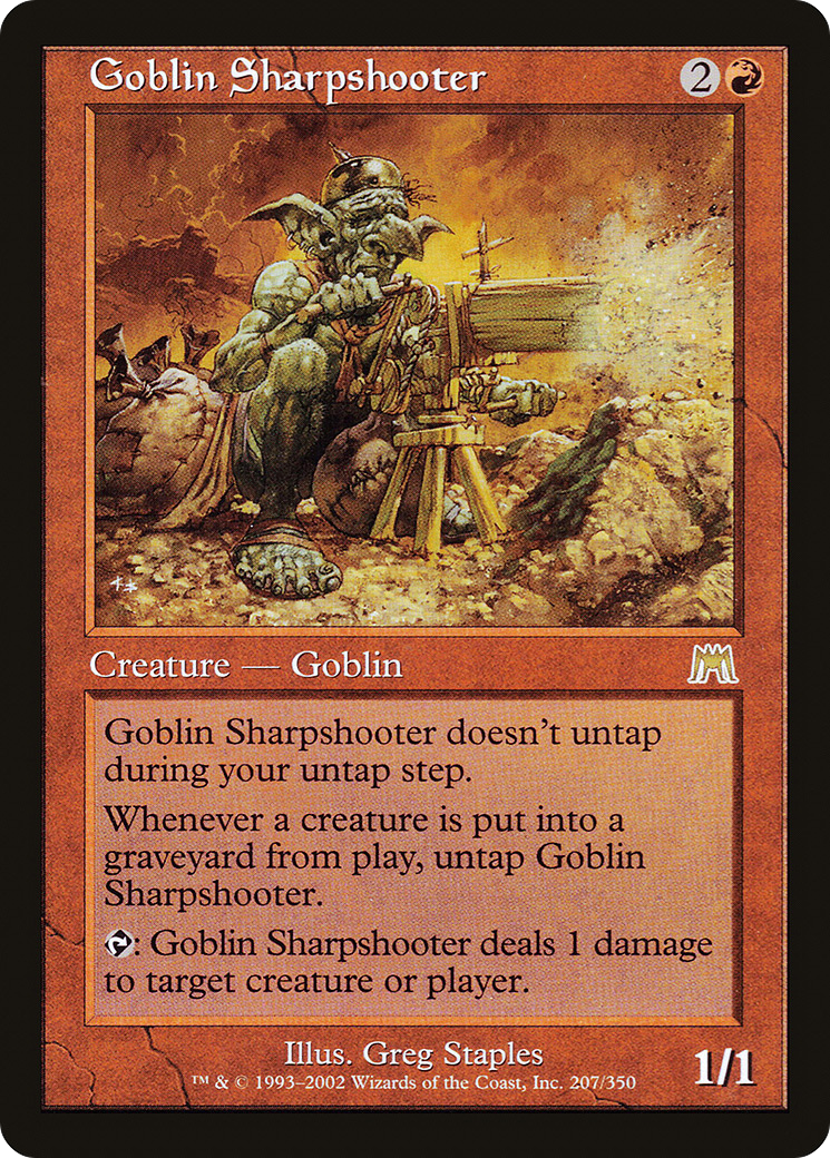 Goblin Sharpshooter (ONS-207) - Onslaught Foil - Premium MTG Single from Wizards of the Coast - Just $43.56! Shop now at Game Crave Tournament Store