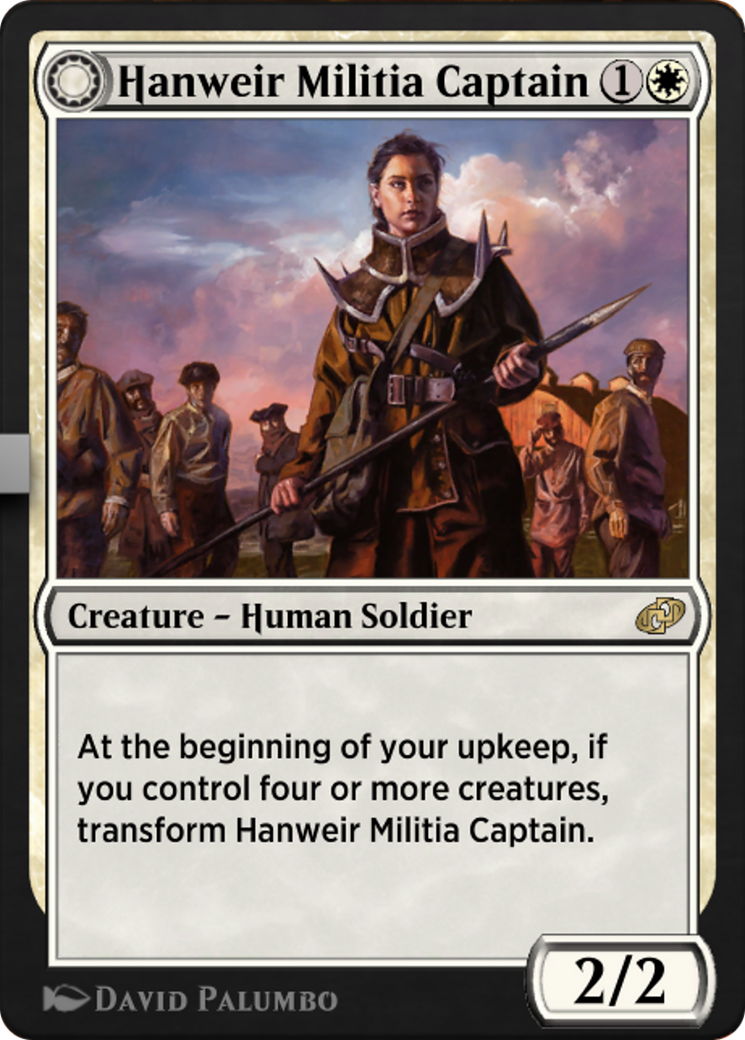 Hanweir Militia Captain // Westvale Cult Leader (J21-090) - Jumpstart: Historic Horizons: (Double Faced Transform) - Premium MTG Single from Wizards of the Coast - Just $0! Shop now at Game Crave Tournament Store