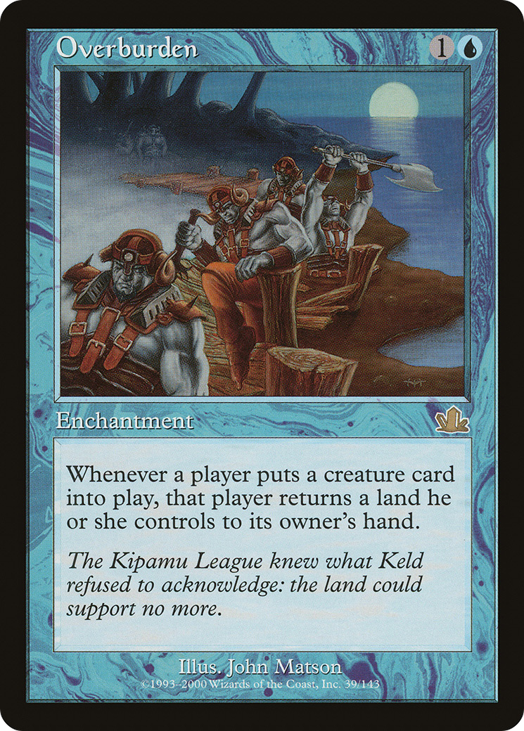 Overburden (PCY-039) - Prophecy Foil - Premium MTG Single from Wizards of the Coast - Just $15.08! Shop now at Game Crave Tournament Store