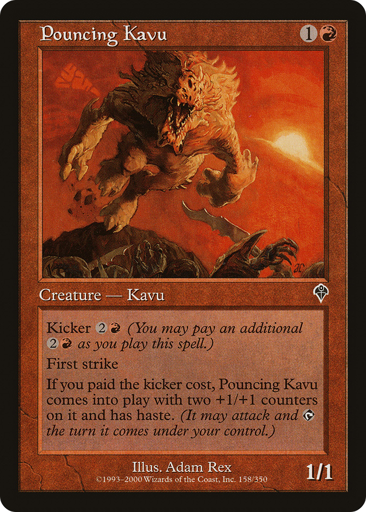 Pouncing Kavu (INV-158) - Invasion - Premium MTG Single from Wizards of the Coast - Just $0.08! Shop now at Game Crave Tournament Store