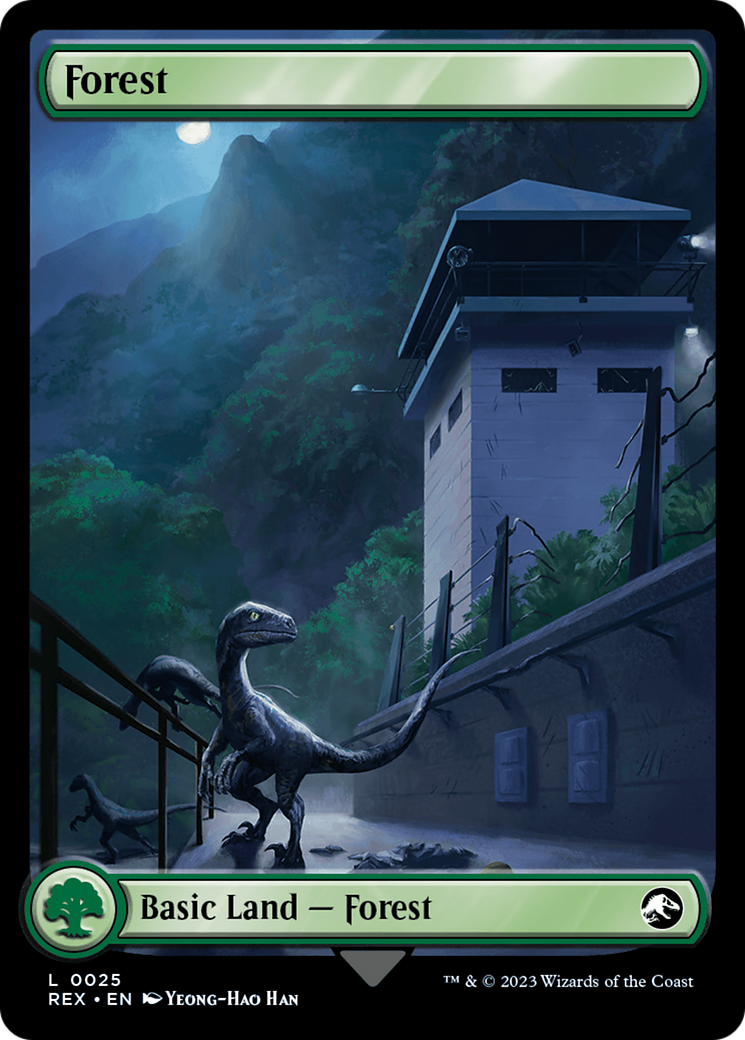 Forest // Forest (REX-025) - Jurassic World Collection Foil - Premium MTG Single from Wizards of the Coast - Just $2.82! Shop now at Game Crave Tournament Store