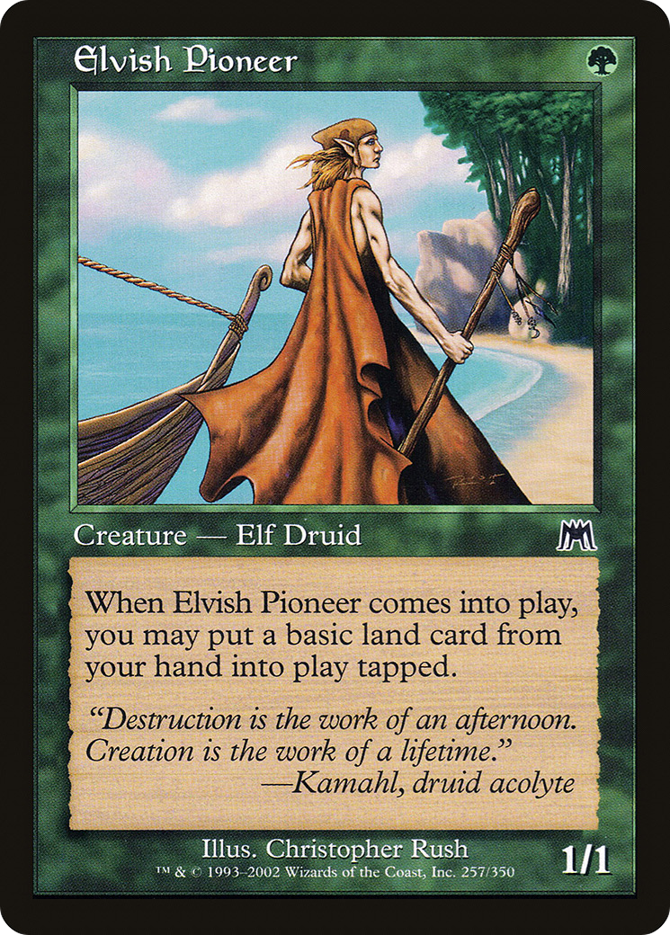 Elvish Pioneer (ONS-257) - Onslaught Foil - Premium MTG Single from Wizards of the Coast - Just $7.09! Shop now at Game Crave Tournament Store