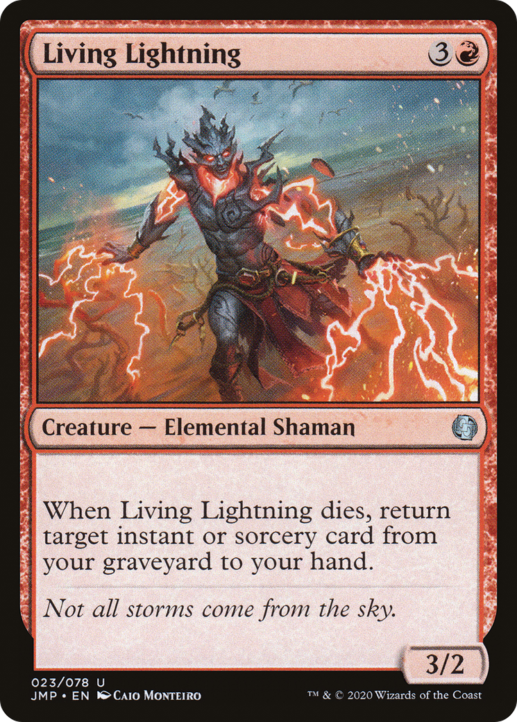 Living Lightning (JMP-023) - Jumpstart - Premium MTG Single from Wizards of the Coast - Just $0.25! Shop now at Game Crave Tournament Store