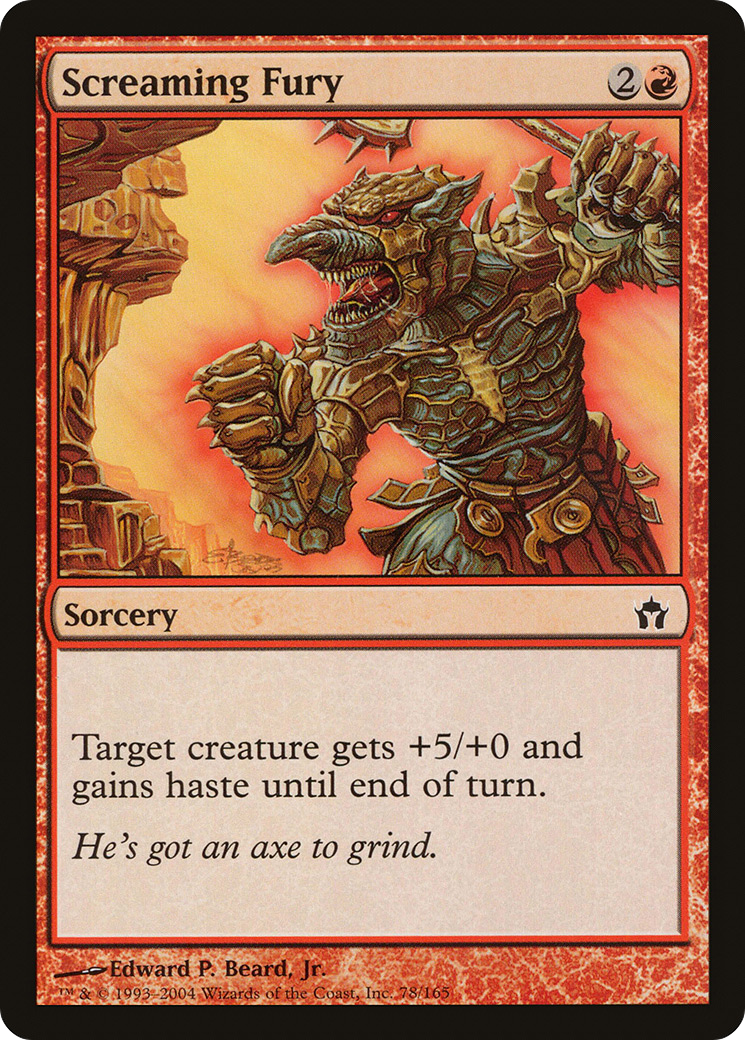 Screaming Fury (5DN-078) - Fifth Dawn Foil - Premium MTG Single from Wizards of the Coast - Just $0.08! Shop now at Game Crave Tournament Store