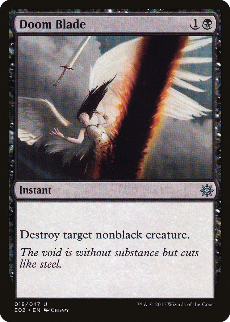 Doom Blade (E02-018) - Explorers of Ixalan - Premium MTG Single from Wizards of the Coast - Just $0.25! Shop now at Game Crave Tournament Store