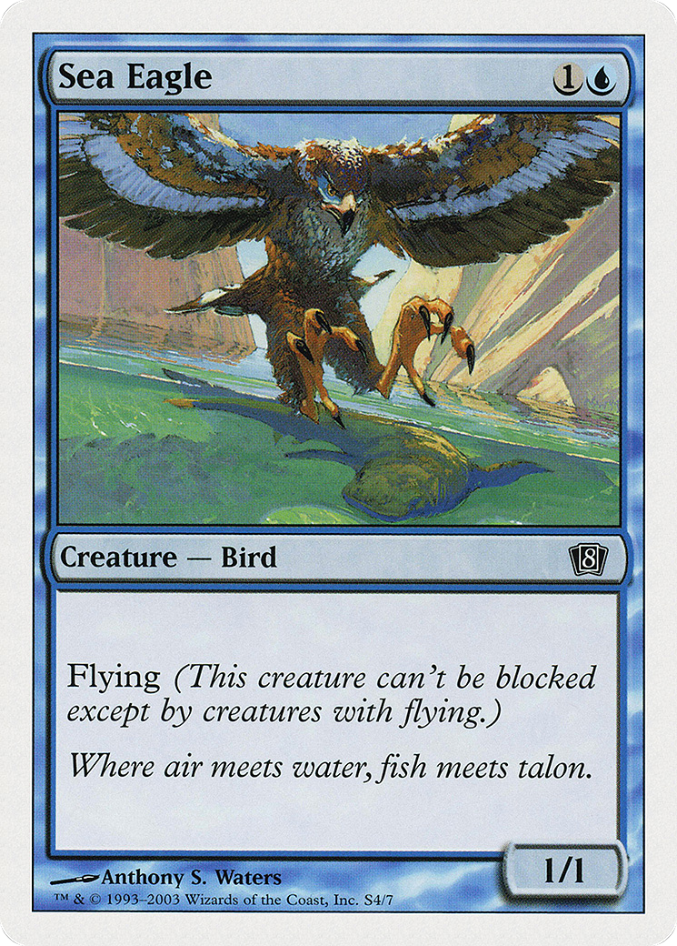 Sea Eagle (8ED-0S4) - Eighth Edition - Premium MTG Single from Wizards of the Coast - Just $0.25! Shop now at Game Crave Tournament Store