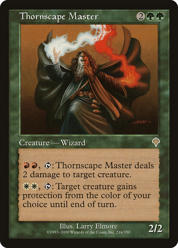 Thornscape Master (INV-216) - Invasion - Premium MTG Single from Wizards of the Coast - Just $0.08! Shop now at Game Crave Tournament Store