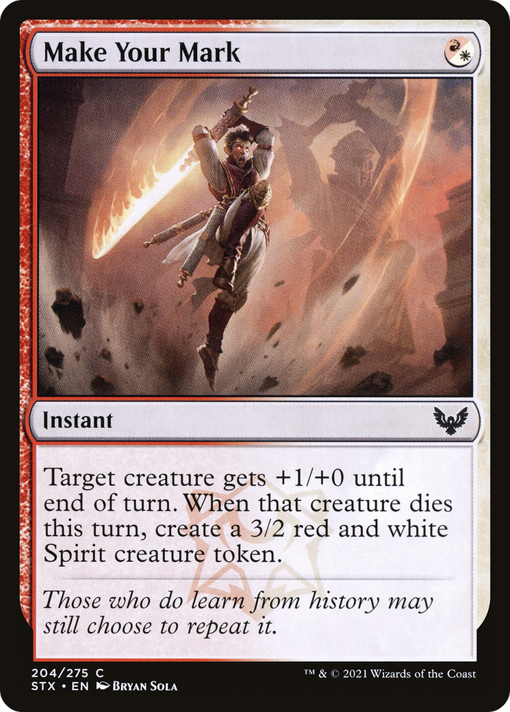 Make Your Mark (STX-204) - Strixhaven: School of Mages - Premium MTG Single from Wizards of the Coast - Just $0.08! Shop now at Game Crave Tournament Store