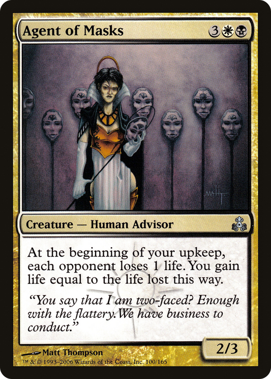 Agent of Masks (GPT-100) - Guildpact Foil - Premium MTG Single from Wizards of the Coast - Just $0.12! Shop now at Game Crave Tournament Store