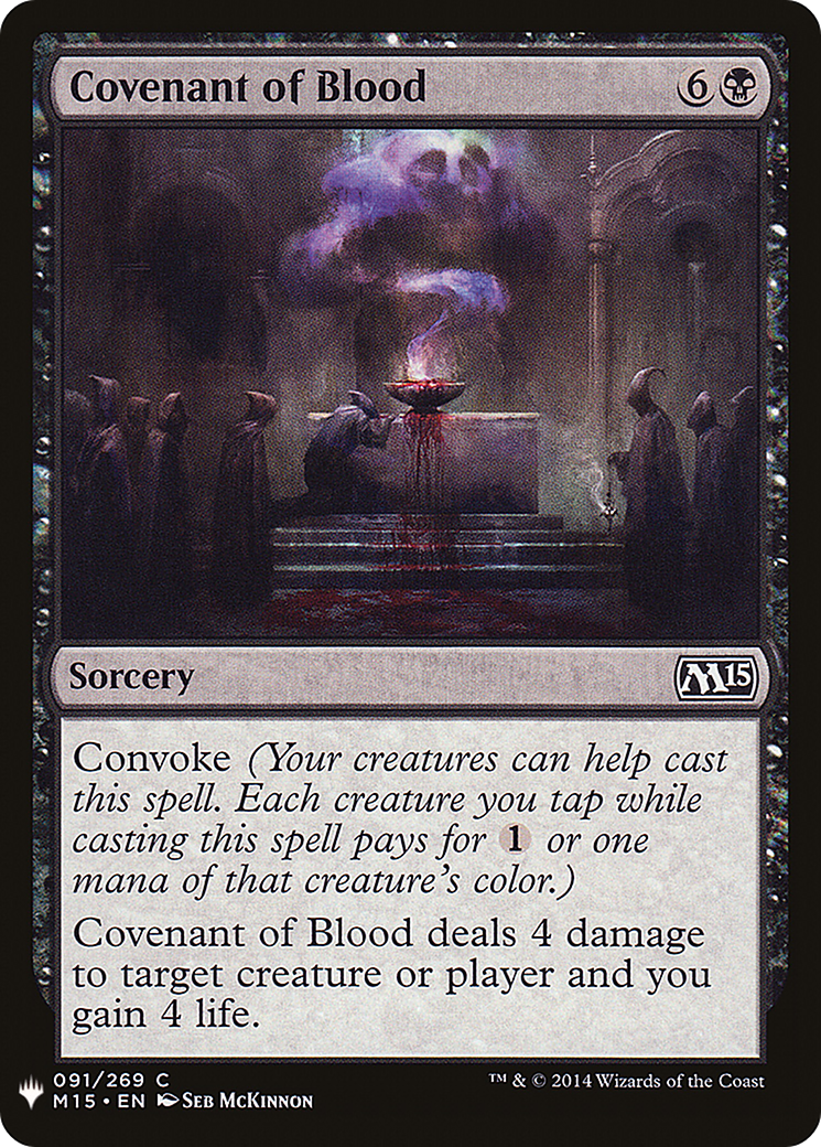 Covenant of Blood (MB1-603) - Mystery Booster - Premium MTG Single from Wizards of the Coast - Just $0.08! Shop now at Game Crave Tournament Store