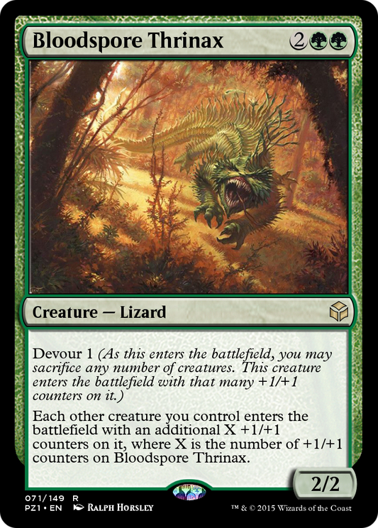Bloodspore Thrinax (PZ1-071) - Legendary Cube Prize Pack - Premium MTG Single from Wizards of the Coast - Just $0! Shop now at Game Crave Tournament Store