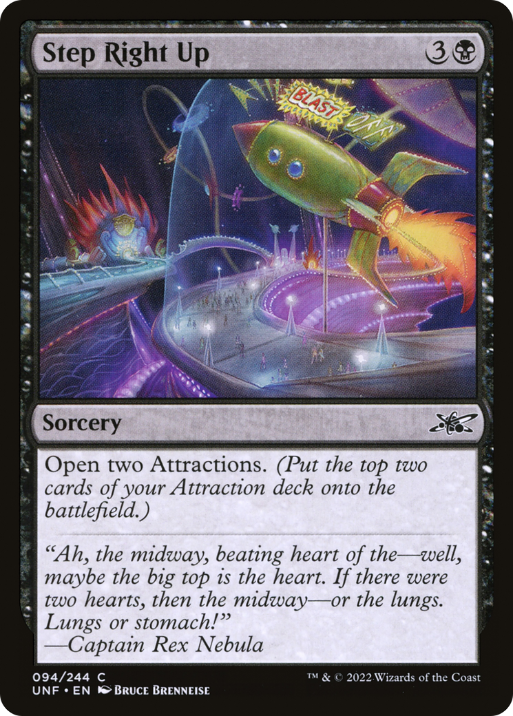 Step Right Up (UNF-094) - Unfinity - Premium MTG Single from Wizards of the Coast - Just $0.25! Shop now at Game Crave Tournament Store