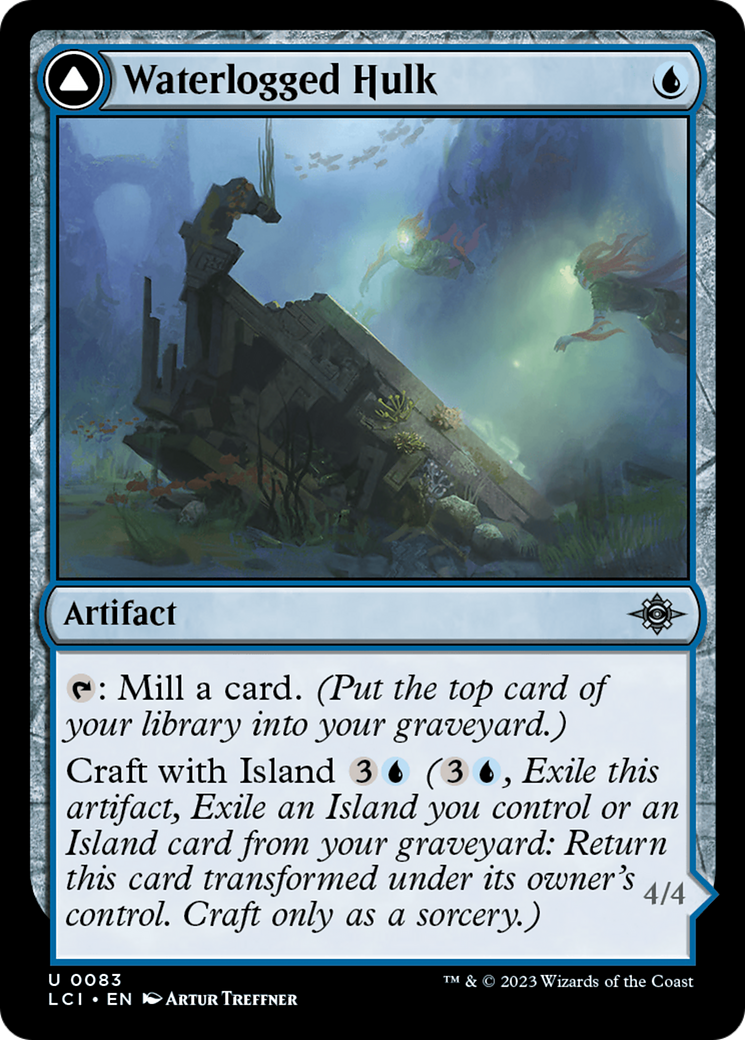 Waterlogged Hulk // Watertight Gondola (LCI-083) - The Lost Caverns of Ixalan - Premium MTG Single from Wizards of the Coast - Just $0.08! Shop now at Game Crave Tournament Store