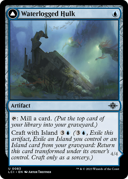 Waterlogged Hulk // Watertight Gondola (LCI-083) - The Lost Caverns of Ixalan - Premium MTG Single from Wizards of the Coast - Just $0.08! Shop now at Game Crave Tournament Store