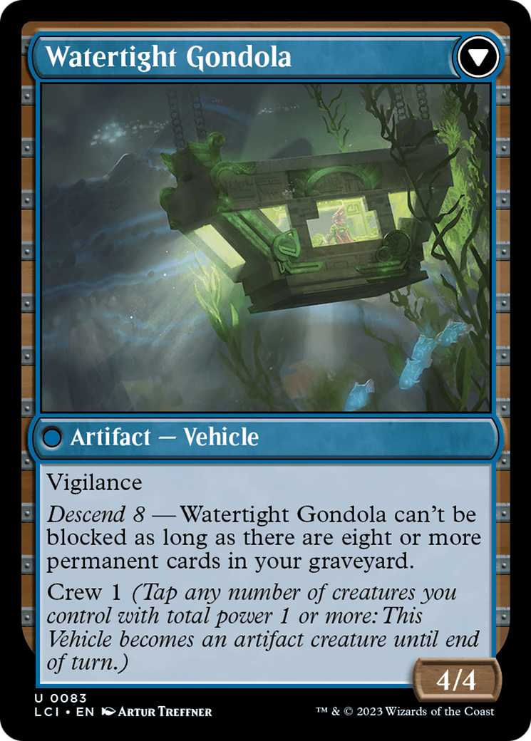 Waterlogged Hulk // Watertight Gondola (LCI-083) - The Lost Caverns of Ixalan - Premium MTG Single from Wizards of the Coast - Just $0.08! Shop now at Game Crave Tournament Store