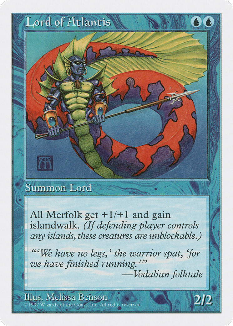 Lord of Atlantis (5ED-100) - Fifth Edition - Premium MTG Single from Wizards of the Coast - Just $2.39! Shop now at Game Crave Tournament Store