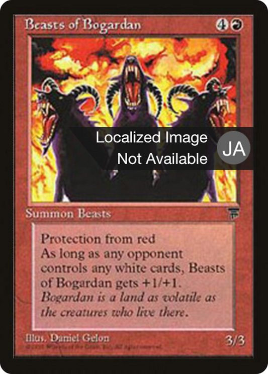 Beasts of Bogardan (BCHR-045) - Chronicles Foreign Black Border - Premium MTG Single from Wizards of the Coast - Just $0! Shop now at Game Crave Tournament Store