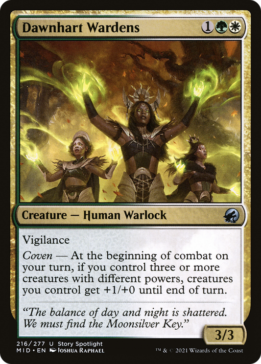 Dawnhart Wardens (MID-216) - Innistrad: Midnight Hunt - Premium MTG Single from Wizards of the Coast - Just $0.25! Shop now at Game Crave Tournament Store