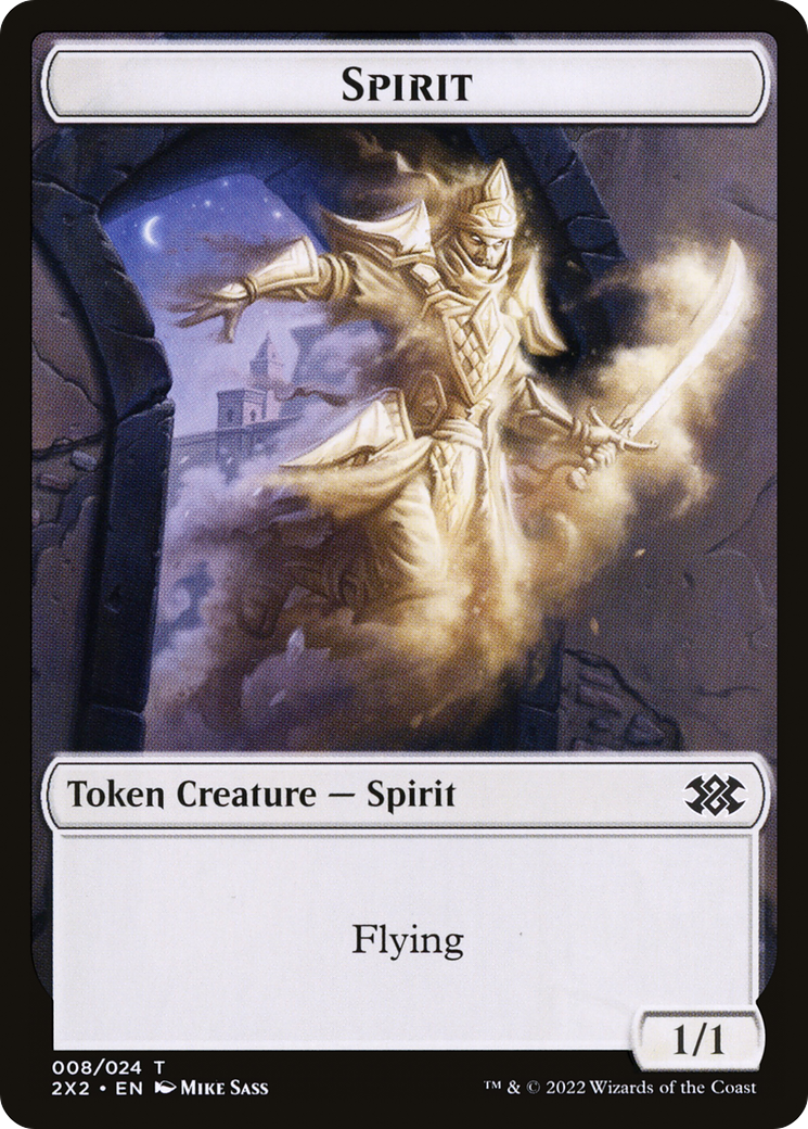 Spirit (T2X2-008) - Double Masters 2022 Tokens - Premium MTG Single from Wizards of the Coast - Just $0! Shop now at Game Crave Tournament Store