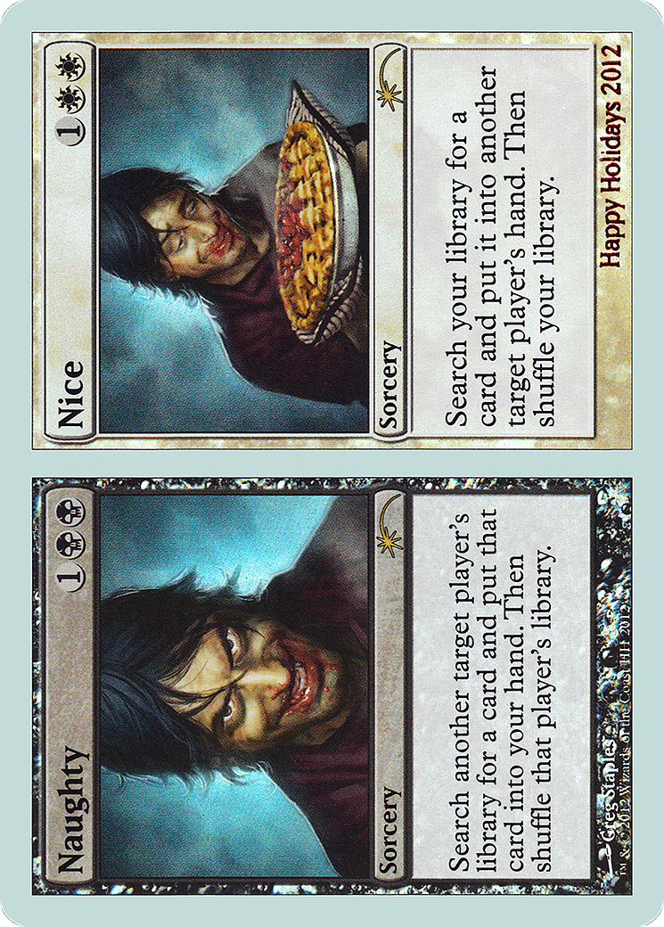 Naughty // Nice (HHO-012) - Happy Holidays Foil - Premium MTG Single from Wizards of the Coast - Just $9.58! Shop now at Game Crave Tournament Store