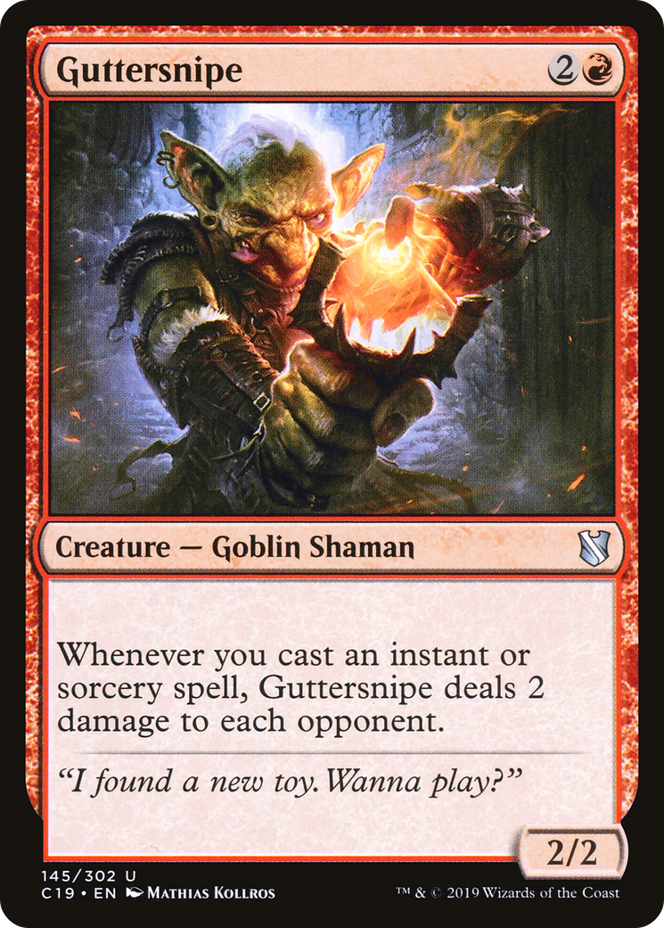 Guttersnipe (C19-145) - Commander 2019 - Premium MTG Single from Wizards of the Coast - Just $0.25! Shop now at Game Crave Tournament Store