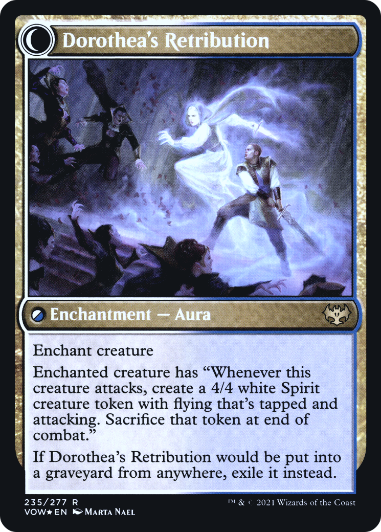 Dorothea, Vengeful Victim // Dorothea's Retribution (PVOW-235S) - Innistrad: Crimson Vow Promos: (Double Faced Transform) Foil - Premium MTG Single from Wizards of the Coast - Just $0.31! Shop now at Game Crave Tournament Store