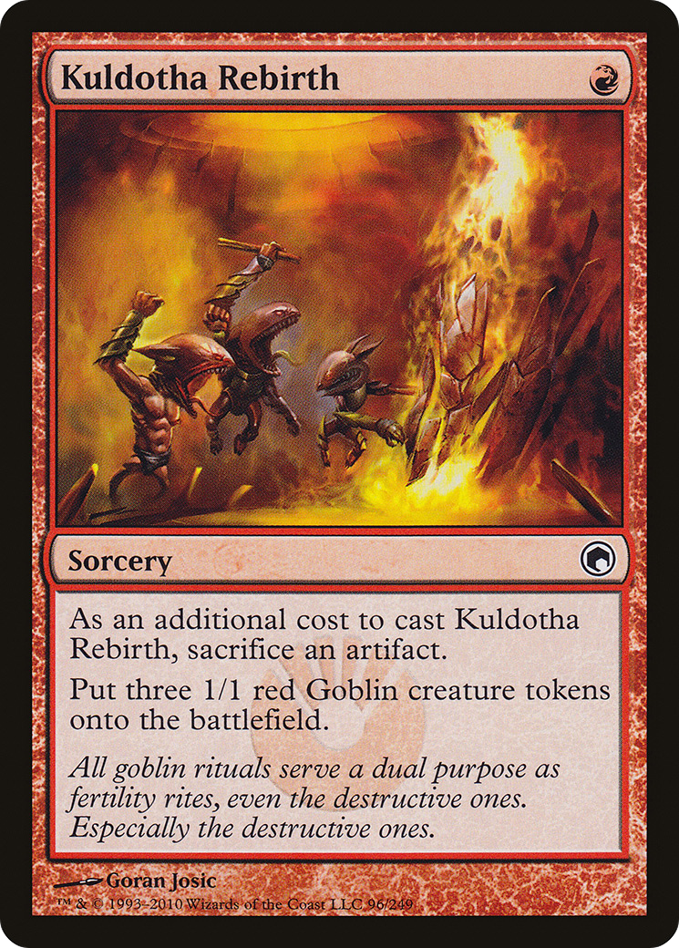Kuldotha Rebirth (SOM-096) - Scars of Mirrodin - Premium MTG Single from Wizards of the Coast - Just $0.32! Shop now at Game Crave Tournament Store