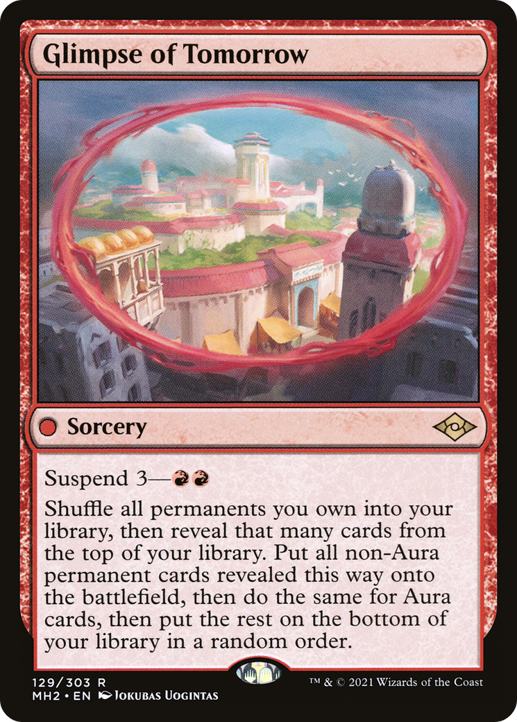 Glimpse of Tomorrow (MH2-129) - Modern Horizons 2 - Premium MTG Single from Wizards of the Coast - Just $0.08! Shop now at Game Crave Tournament Store