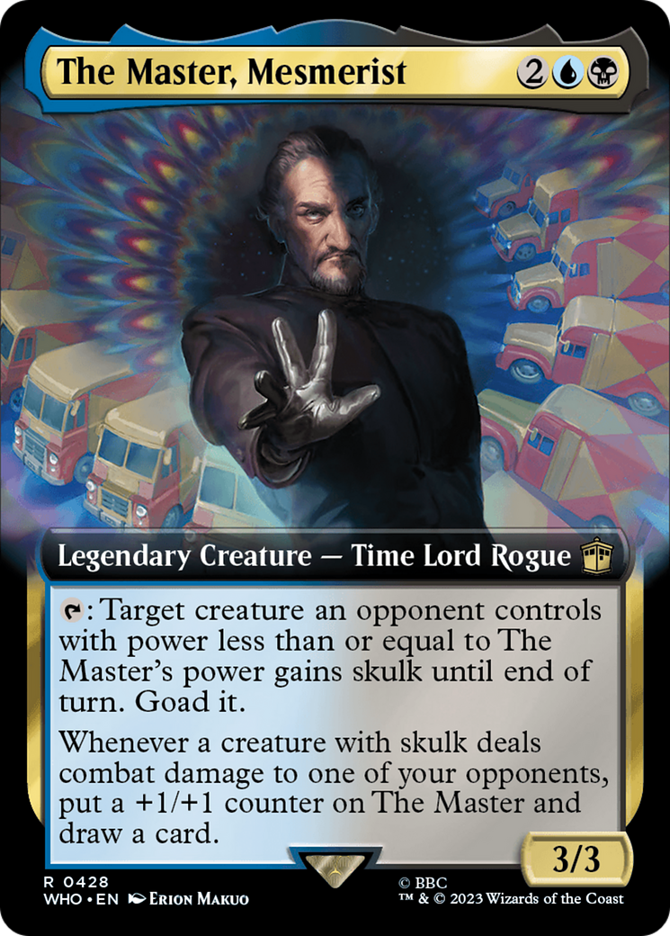 The Master, Mesmerist (WHO-428) - Doctor Who: (Extended Art) Foil - Premium MTG Single from Wizards of the Coast - Just $0.08! Shop now at Game Crave Tournament Store