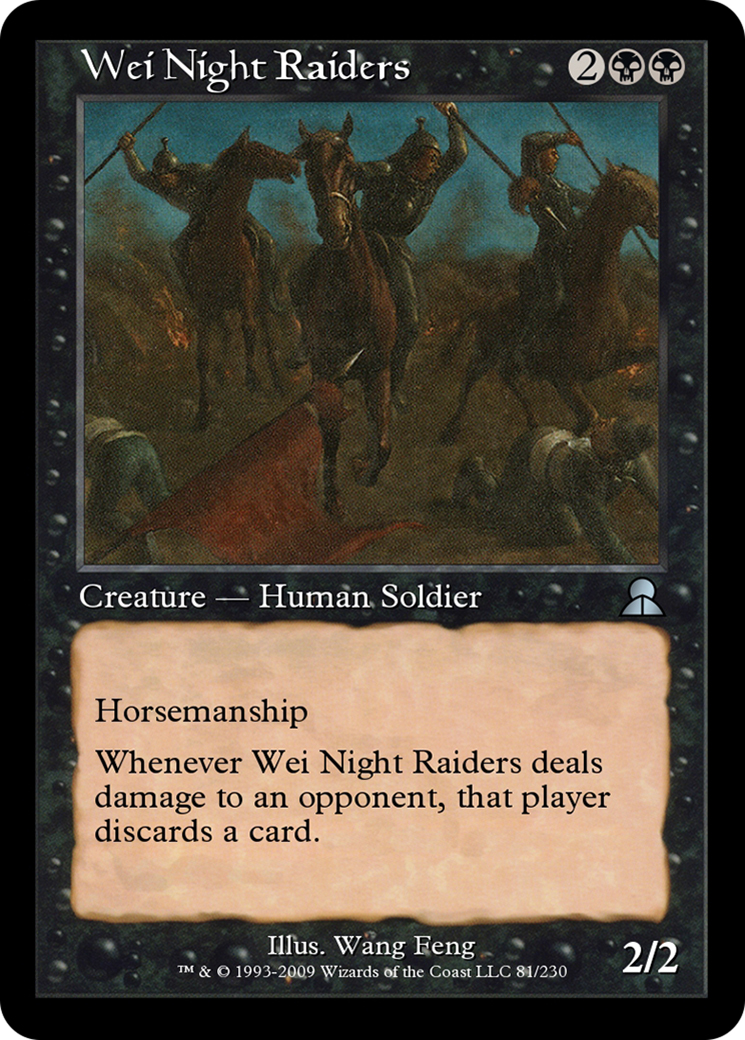 Wei Night Raiders (ME3-081) - Masters Edition III - Premium MTG Single from Wizards of the Coast - Just $0! Shop now at Game Crave Tournament Store